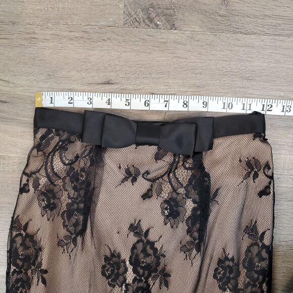 May Queen Couture Dark Floral Sheer Lace Maxi Skirt 2 Fairy Grunge Whimsigoth - Picture 8 of 11